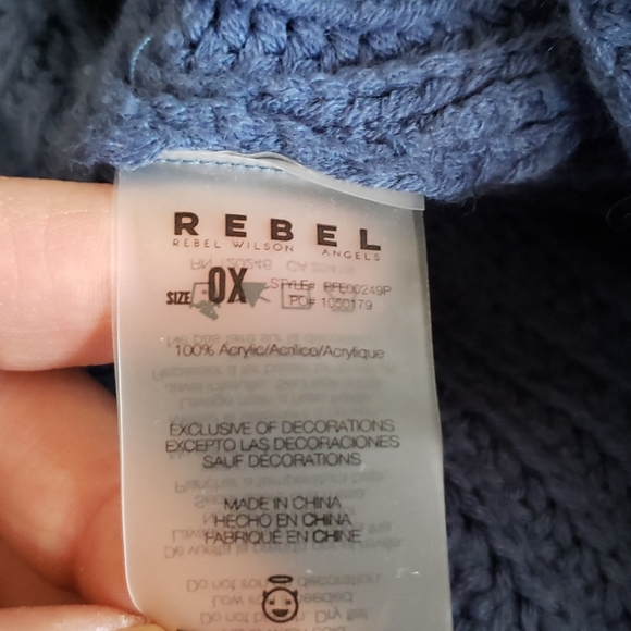 Rebel Wilson X Angels Blue Ring Sweater Cardigan - Picture 6 of 6